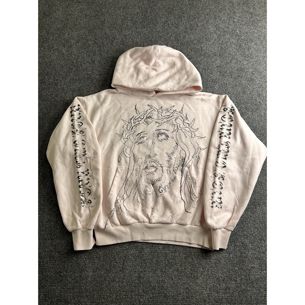 Mens 424 Jesus Graphic Pullover Hoodie Made in USA, Size XS